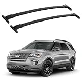 CHEINAUTO Roof Rack Cross Bar Fit for 2016-2019 Ford Explorer, Heavy Duty Steel Ford Explorer Cross Bars for Rooftop Cargo Carrier Bag Basket Kayak Canoe Bike Snowboard