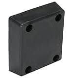 Vestil B-1213-4 Rubber Molded Dock Bumper, Rectangular, 13" Height, 12" Width, 4" Depth