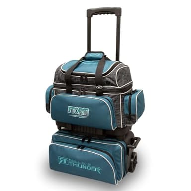 Storm 4 Ball Rolling Thunder Bowling Bag- Steel Blue/Black