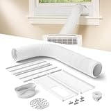 Toutgood Portable Air Conditioner Window Vent Kit with 80" Length, 5.9" Diameter Exhaust Hose, 13Pcs Universal PVC AC Window Slide Seal with 4 Panel(17" to 63") for Horizontal&Vertical Window