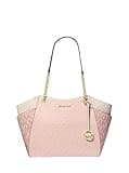 Michael Kors Jet Set Large Chain Tote Shoulder Bag Purse (Powder Blush Multi)