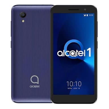 Alcatel 1 (16GB) 5.0" Full View Display, Removable Battery, FM Radio, Dual SIM GSM Unlocked US & Global 4G LTE International Version 5033E (Bluish Black)