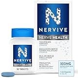Nervive Nerve Health, with Alpha Lipoic Acid, to Fortify Nerve Health and Function in Fingers, Hands, Toes, & Feet*, ALA, Vitamins B12, B6, & B1, 30 Tablets (Packaging May Vary)