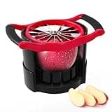 [Upgraded] Newness 5.12 Inch Large Apple Slicer, Cut 16 Thin Slices All the Way Through, HEAVY - DUTY Stainless Steel Apple Corer & Slicer for Fruits & Vegetables - Dishwasher Safe