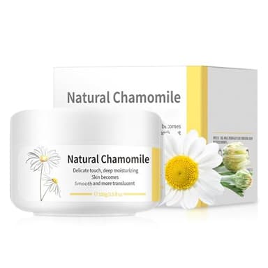 Grospe Chamomile Face Cream - Soothing Moisturizer for Dry & Sensitive Skin, Hydrating & Calming Day & Night Cream with Natural Chamomile Extract, Non-Greasy Formula(3.5oz)