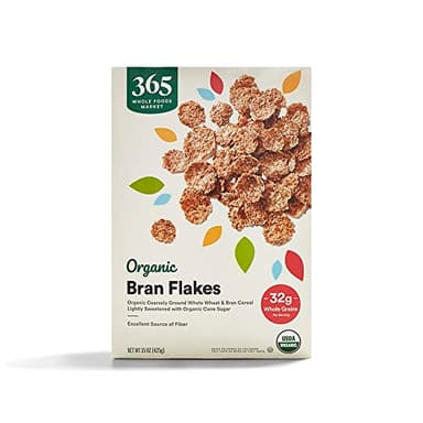 365 by Whole Foods Market, Organic Bran Flakes Cereal, 15 Ounce