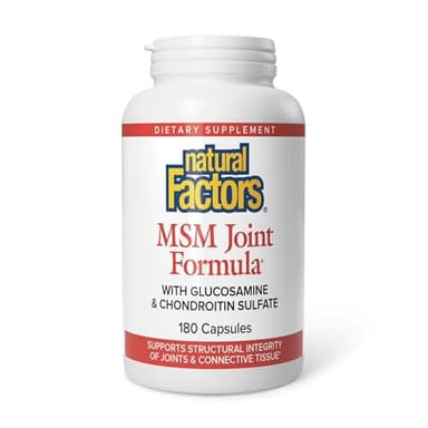 Natural Factors, MSM Joint Formula, Supports Healthy Joints and Mobility, 180 Capsules