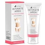 Intimate Hair Removal Cream for Women: Effective Painless Flawless Depilatory Cream for arms legs chest and Pubic Area - Suitable for All Skin Types - 4.21 fl.oz