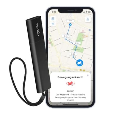Invoxia GPS PRO Tracker - Real-time Location - for Cars, Motorcycles, Bicycles, Children - Motion and Tilt Alerts - 4G LTE-M Network - Up to 3 Months Battery Life