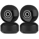 SPORTYOUTH Skateboard Wheels 52mm and Bearings Spacers Set, 95A Hard Wheels for Street Skateboard Tricks Cruiser, Pack of 4