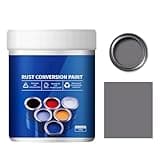Rust Converter, Weatherproof Rust Converter Paint For Metal, Rust Converter For Metal, Water-Based Metallic Paint (Gray)