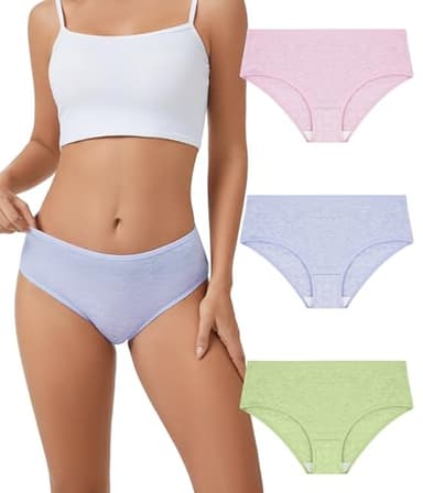 Bobelle Wear Merino Wool Underwear Womens,Breathable Wool Bikini Panties Moisture Wicking Hipter Stretchy Wooly Briefs for Ladie 3 pack (Multicolor01,L)