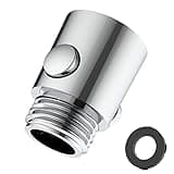 Shower Head Shut Off Valve, Button Type Shower Flow Control Valve with G1/2 Universal Size for Shower Arm and Hose or Bidet Sprayer