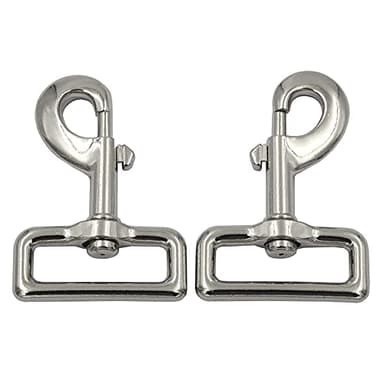 DGOL 5 packs 1-1/2 inch Metal Super Strong Trigger Swivel Eye Snap Fastener Clips Buckles Heavy Duty Webbing Belt Spring Clasp Hooks for Pet