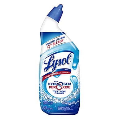 Lysol Toilet Bowl Cleaner Gel, for Cleaning and Disinfecting, Bleach Free, Ocean Fresh Scent, 24oz