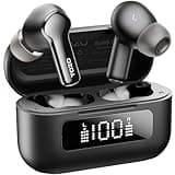 TOZO Hybrid Active Noise Cancelling Wireless Earbuds with 6 Mics AI Clear Call Ear Buds 55H Playtime with LED Display 32 Preset EQs via APP Bluetooth 5.3 IPX8 Waterproof in Ear Headphones