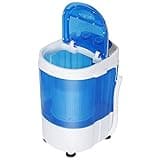 Saturnpower Portable Mini Washing Machine，Small Compact Laundry 4.4lbs Capacity Washer w/Spin Cycle Basket and Drain Hose Drum Washing Machine