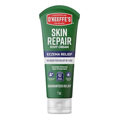 O’Keeffe’s Skin Repair Eczema Relief Body Cream, 7oz Tube (Pack of 1) – 48 Hour Itch Relief in One Use