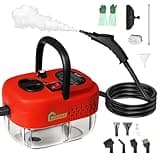 Handheld Steam Cleaner with 1200ml Large Water Tank & High Pressure - for Floors, Upholstery, Grout, Cars, Tiles, Windows, Kitchen