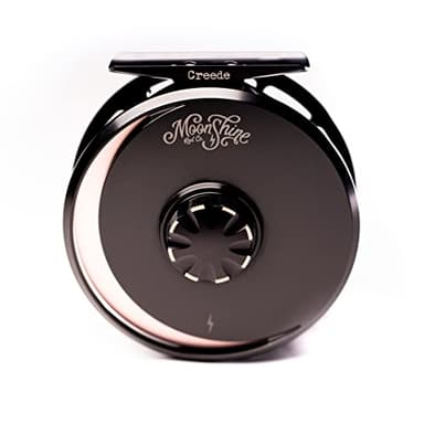 Moonshine Rod Company The Creede Fly Fishing Reel, Large Arbor, Fully Machined 6061 Forged Aluminum, Fully Sealed Carbon Fiber Disc Drag, 7/8 Raven Copper