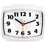Equity 33100 Electric Silent Analog Alarm Clock with Lighted Dial