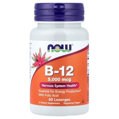 NOW B-12 5,000 mcg,60 Lozenges