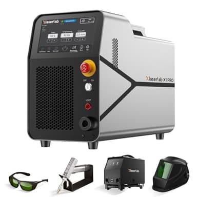 XLASERLAB X1pro 700W Laser Welding Machine – 6-in-1 Fiber Laser Welder for Welding, Cutting, Cleaning, Rust Removal & CNC Retrofit – Equipped with Dual Wire Feeder and Helmet