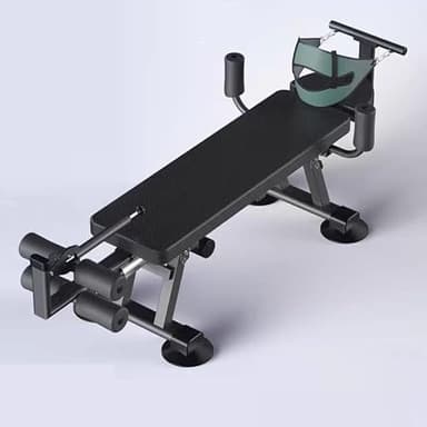 Electric Lumbar Traction Bed, Back Stretcher for Lower Back and Neck Decompression, Portable Inversion Tables Traction Device, Stretch Machine Full Body (Black)