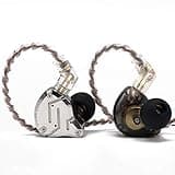 Linsoul KZ ZS10 Pro, 4BA+1DD 5 Driver in Ear Monitor, HiFi Wired Earbuds, Gaming Earbuds, Hybrid IEM Earphones with Stainless Steel Faceplate, Detachable Cable for Musician(Without Mic, Black)