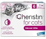Cheristin Flea Treatment & Prevention for Cats | Fast acting topical flea treatment for cats over 1.8 lbs | 6 Count