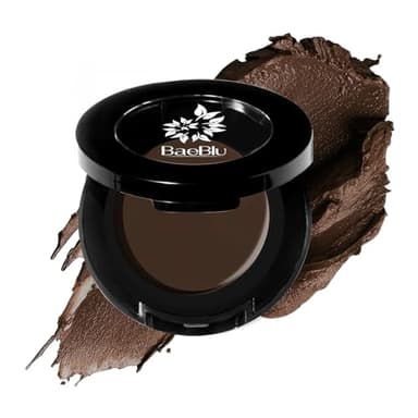 Organic Tinted Eyebrow Pomade, Dark - Water & Smudge-Proof Sculpting Eyebrow Wax for Shaping, Defining & Filling - Long-Lasting 18-Hour Hold - Easy-to-Apply, Vegan & Cruelty-Free - Made in USA