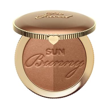 Too Faced Sun Bunny Bronzer | Buildable Highlighter + Bronzer Duo for Luminous Glow and Sun-Kissed Finish, 0.28 Ounce