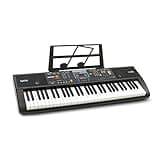 Plixio 61-Key Digital Electric Piano Keyboard & Sheet Music Stand - Portable Electronic Keyboard for Beginners (Kids & Adults)