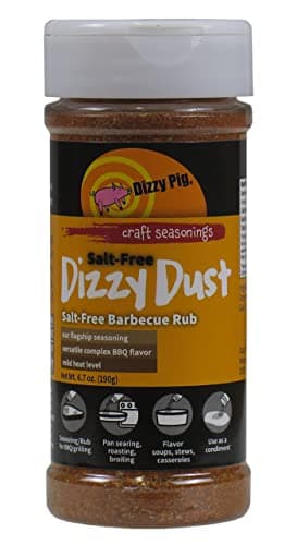 Dizzy Pig Salt Free Dizzy Dust All Purpose Seasoning and BBQ Rub - 6.7oz