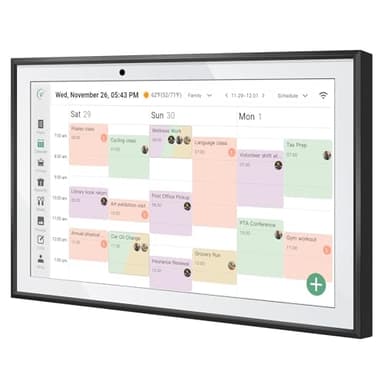 RROSKY WiFi Digital Calendar Smart Family Planner,Chore Charts, Achievement Rewards, AI Meal Planning, Smart Touchscreen Interactive Display for Schedules and Cloud Photo Desk Bases,10.1'' Black