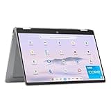 HP Chromebook Plus x360 14 inch Laptop, FHD Touchscreen, Intel Core i3-N305, 8 GB RAM, 128 GB UFS, Intel UHD Graphics, Chrome OS, 14b-cd0010nr (2024)