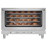 KoolMore 32 in. Commercial Countertop Convection Oven, Holds Full Size Pans, 4 Racks and 3500W of Power, 240V in Stainless-Steel, ETL Listed for Safety and Sanitation (KM-CTCO-44)