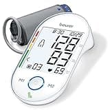 Beurer BM55 Blood Pressure Machine – XL Backlit Display, Arrhythmia Alarm, Portable Storage Kit, 2 Users, Automatic Blood Pressure Cuff, Resting Indicator – Blood Pressure Monitor Batteries Included