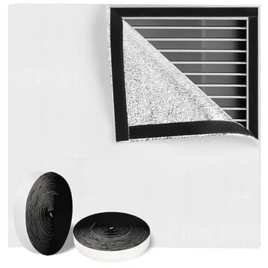 UNIFAMILY 51 x 51" Attic Fan Cover with Sticky Self-Adhesive Hook and Loop Tape, Attic Door Insulation Cover, Attic Ceiling Fan Shutter Seal Cover, Attic Cover for Attic Fan Vent