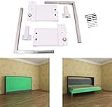 ECLV Horizontal Murphy Wall Bed Springs Mechanism Hardware Kit for Full Size Queen Size,Twin Size,King Size Bed，Horizontal Wallbed Mounting,White