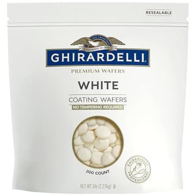 Ghirardelli Premium White Coating Wafers, 5lb Bag