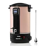OFFNOVA Wax Melter for Candle Making, 6L Large Wax Melting Pot with Heating Core Spout & Digital Display, Ideal for Business or Craft (Pink)