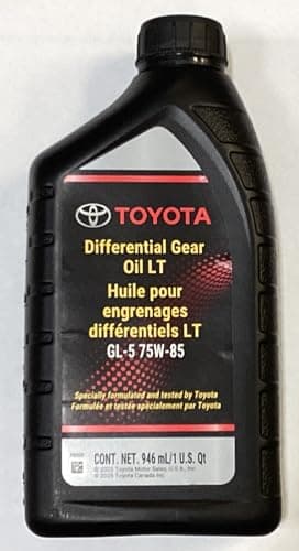 Toyota Genuine Differential Gear Oil LT, GL-5 75W-85, 1 Quart (946ml), Specially Formulated and Tested