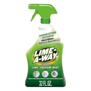 Lime-A-Way Hard Water Stain Remover Spray, Removes Lime, Calcium & Rust in Seconds, Bathroom Cleaner, 32 fl oz