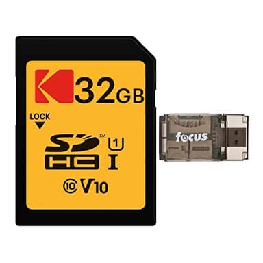 Kodak 32GB Class 10 UHS-I U1 SDHC Memory Card Bundle with All-in-One Card Reader (2 Items)