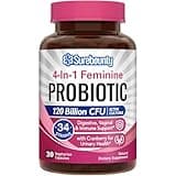 Surebounty Probiotics for Women, 120 Billion CFU 34 Strains, Prebiotics, Digestive Enzymes, Cranberry, 4-in-1 Feminine Probiotic, Digestive, Vaginal, Immune Support, 30ct