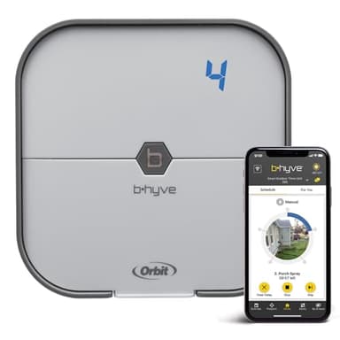 Orbit 57915 B-hyve 4-Zone Indoor Smart Sprinkler Controller