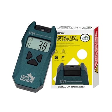 Giangarden Reptile UVI Radiometer – Smart Data Logging UV Light Meter for Reptile Lamp, UVA/UVB Meter & Tester Measures 280nm-400nm Light Measurement