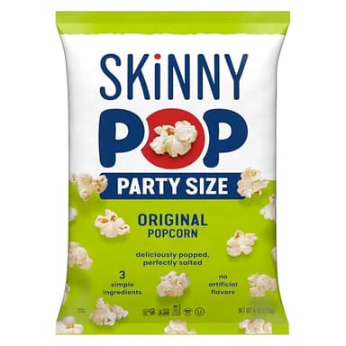 SkinnyPop Popcorn, Original, Whole Grain, Dairy-Free Snack, 8oz Family Size Bag