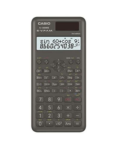 Casio fx-300MS Plus 2nd Edition – Standard Scientific Calculator with 2-Line Display | 10-Digit LCD, Trig, Stats, Fractions | Ideal for High School Algebra, Trigonometry & Test Prep